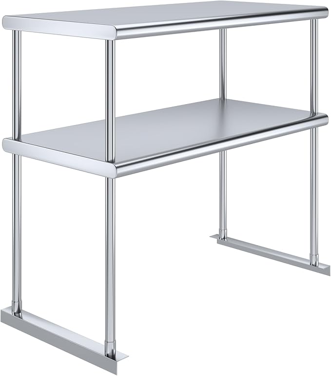 AmGood Double OverShelf Stainless Steel NSF - Many (36 Long x 18 Deep)
