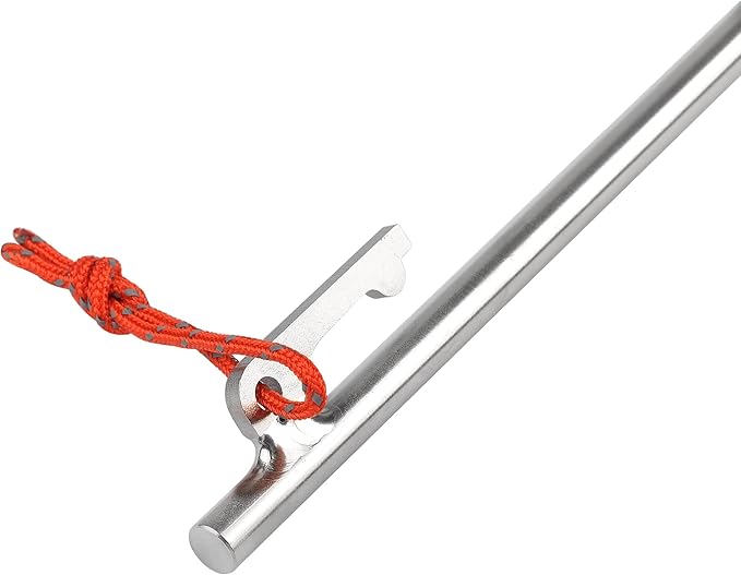 Titanium Tent Stakes Heavy Duty 9.8 inch Camping Tent Pegs (8)