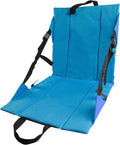 Folding Stadium Seat Cushion with Backrest Portable Bleacher Pad for Camping Fishing15.8'' x 16.5''Lightweight Chair with Backrest for Outdoor Sports and Concerts(Blue and Purple)