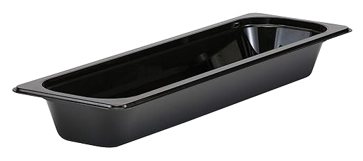 Cambro 22LPCW110 Food Pan 1/2 X 2 Camwear Long Black Case of 6
