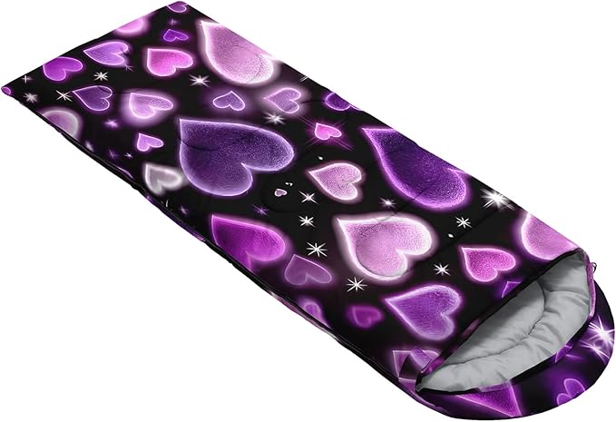 AILONEN Cartoon Camping Sleeping Bag for Boys Girls AdultsLightweight &amp Waterproof3 Season Warm &amp Cold WeatherPortablePrinted Sleeping BagTravelingCampingHiking