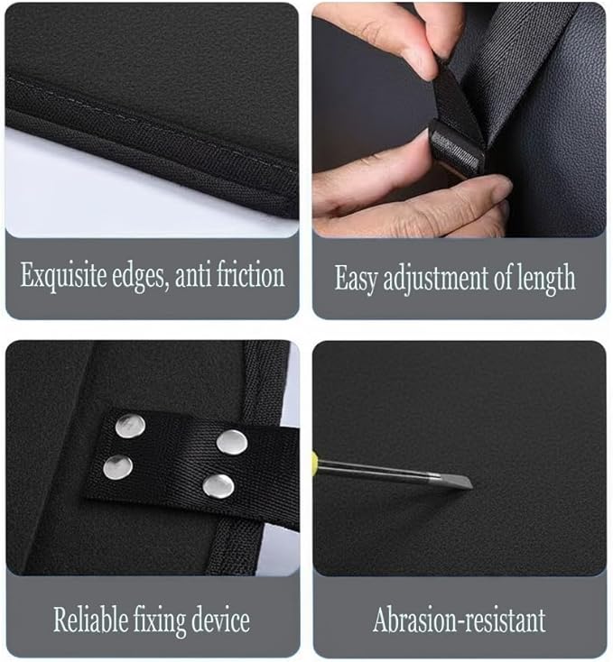 Car Camping Essentials Rear Seat Mattress Extension Plate Car Back Seat ExtenderPortable Mattress for Sleeping Increase Travel Trunk Space Bed Space for Most Cars SUV Model Y/3 (Black)