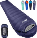 Down Sleeping Bag for Adults 0 Degree Warm Winter Mummy Lightweight Compact Outdoor Sleeping Bag for Camping Backpacking Hiking Cold and Warm Weather with 600 Fill Power Down
