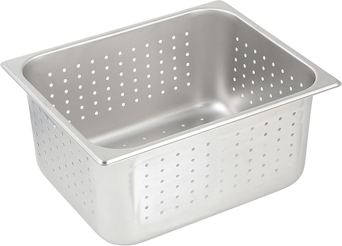 Winco  Half Size 6 Pan Perforated
