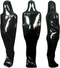 Chest Entry Black Latex Sleeping Bag Chest Zipper Tight Body Bag Rubber Sleep Sack Open Nose Holes