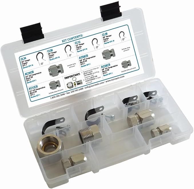 S.U.R. and R Auto Parts AC80 Compression Block Off Kit