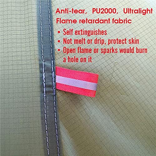 4 Persons 5lb Lightweight Tipi Hot Tents with Stove Jack 7'3 Standing Room Teepee Tent for Hunting Family Team Backpacking Camping Hiking