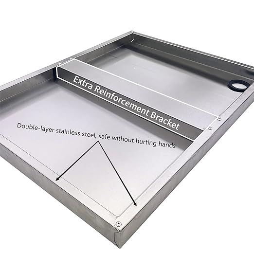 Stainless Steel Microwave Shelf 18x24 200 lb Heavy Duty Metal Appliance Wall Mount Floating Shelving Commercial Microwave Rack for Kitchen Restaurant and Hotel