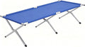 Camp Bed Portable Folding Camping Cot for AdultsIndoor Outdoor Portable Sleeping Cot for Hiking Camping with Carrying Bag (Blue)