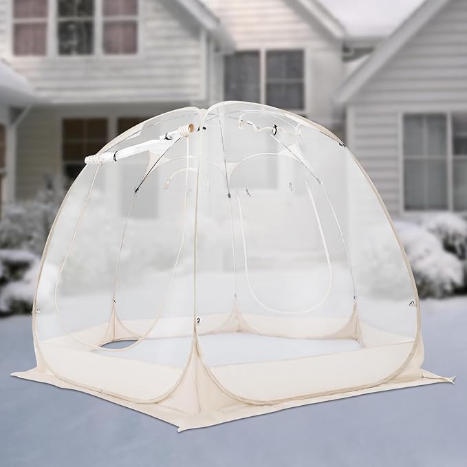 Pop Up Bubble Tent Outdoor Bubble House Garden Courtyard Tent Clear Igloo Tents for Outside Camping Picnics Lawn Garden