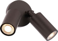 Cylinder LED Double Adjustable Indoor or Outdoor Wall Light 3000K in Bronze