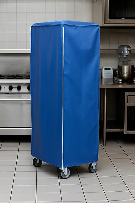 Worcester Blue Vinyl Heavy-Duty Freezer Pan Rack Cover - 28L x 23W x 64H