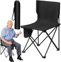 Compact Folding Chair for Hiking - Support 286 Lbs Heavy Duty Camping Seat | Chair for Travel Foldable Camp Chair with Cup Holder Packable Folding Camp Seat for Beach Festival Hiking