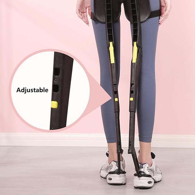 Adjustable Wearable Chair Invisible Seat Portable Invisible Seat Leg Support Seat Invisible Chair Wearable Exoskeleton Stool 5 Gear Heights Adjustable for Camping Indoor Outdoor