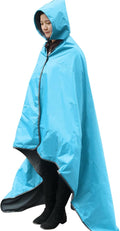 Outdoor Waterproof Camping Blanket - Hooded Fleece Windproof Blanket for Stadium Sporting Events Concert Picnic Car Boat - Packable Camp Blanket for Cold Weather Camping Gear Must Haves…