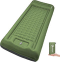 Camping Sleeping Pad 5 Ultralight Inflatable Sleeping Mat with Pillow Built-in Foot Pump Inflatable Sleeping Pads Compact for Camping Backpacking Hiking Traveling Tent (Green)