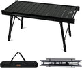 Himalaya IGT Folding Camping Table Portable Outdoor Camp Kitchen System Adjustable Aluminum Foldable Ultralight Lightweight with Bag for Patio BBQ Car Picnic RV