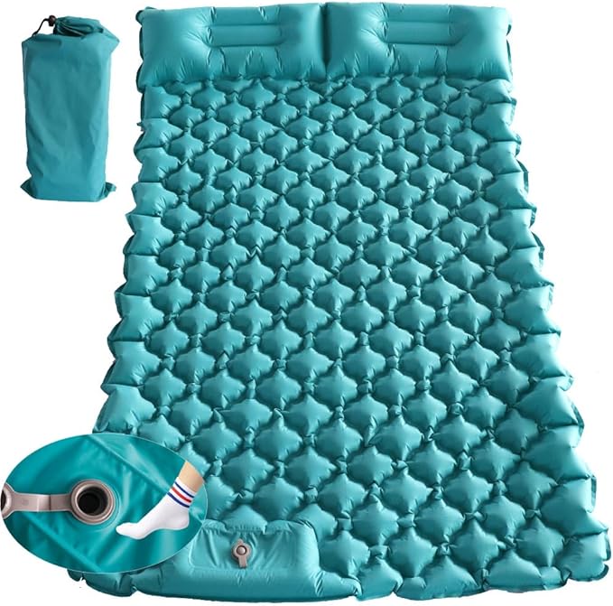 icepac Sleeping Pad Ultralight Inflatable Sleeping Pad for CampingBuilt-in Pump Ultimate for Camping HikingLightweight Inflatable Sleeping pad