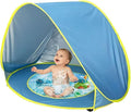 PandaEar Baby Beach Tent with Pool Pop Up Sun Shelter for Infant Toddlers Portable UV Protection Shade with Carry Bag for Outdoor Travel Camping