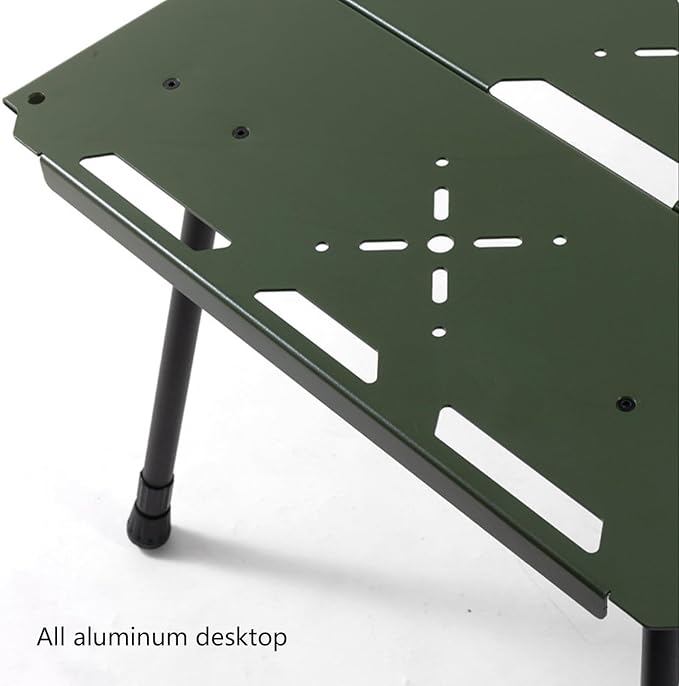 Outdoor Folded Table Regulable Rack Desktop Desktop Double Layers Storage Rack for Camping and Hiking