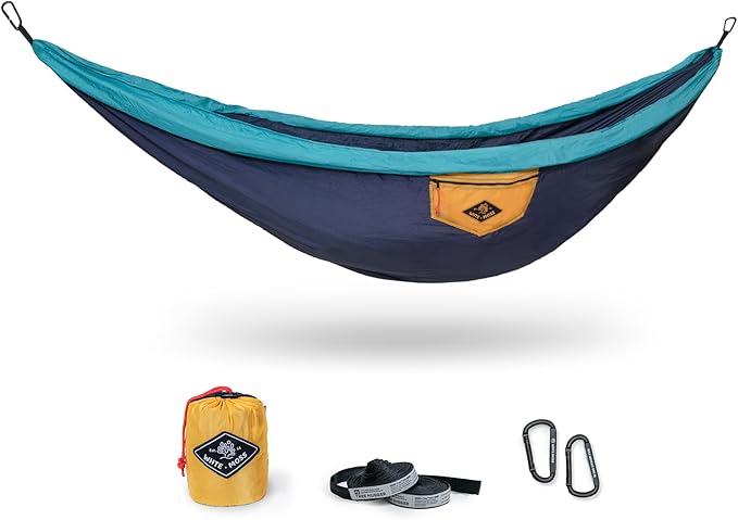 Suparpine II Hammock for Camping with Straps Included (Deep Blue Double)