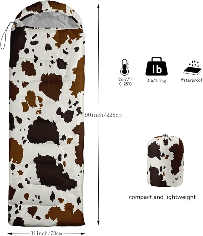 CVHOUSE Camping Sleeping Bags3 Season Warm &amp Cool WeatherLightweightWaterproof Sleeping Bags for Adults &amp KidsTravelingand OutdoorsCamping Gear Equipment