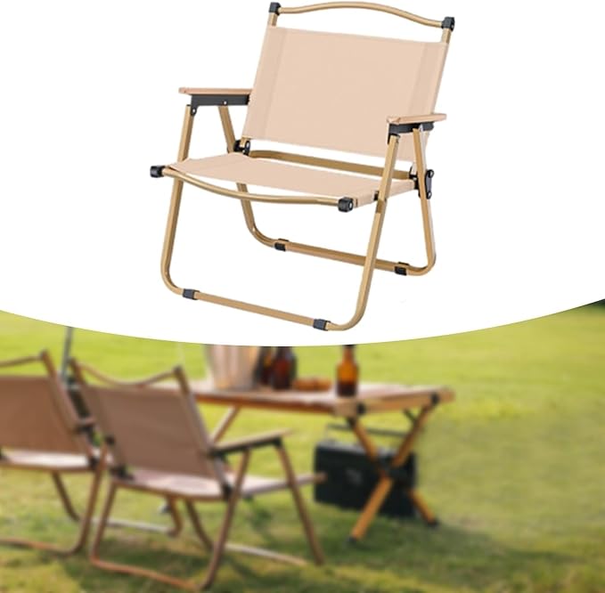 Camping Chair Fishing Chair Aluminum Alloy Practical Camping Seat Folding Chair for Park Backpacking Hiking Yard Travel portable chair for camping expedition ergonomic camp seat canvas campin