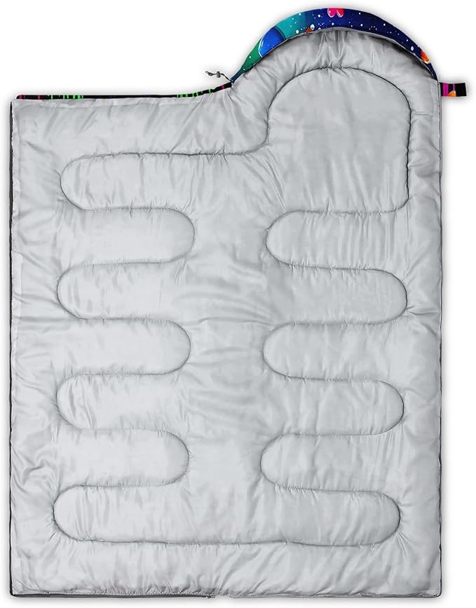 AILONEN Cartoon Camping Sleeping Bag for Boys Girls AdultsLightweight &amp Waterproof3 Season Warm &amp Cold WeatherPortablePrinted Sleeping BagTravelingCampingHiking