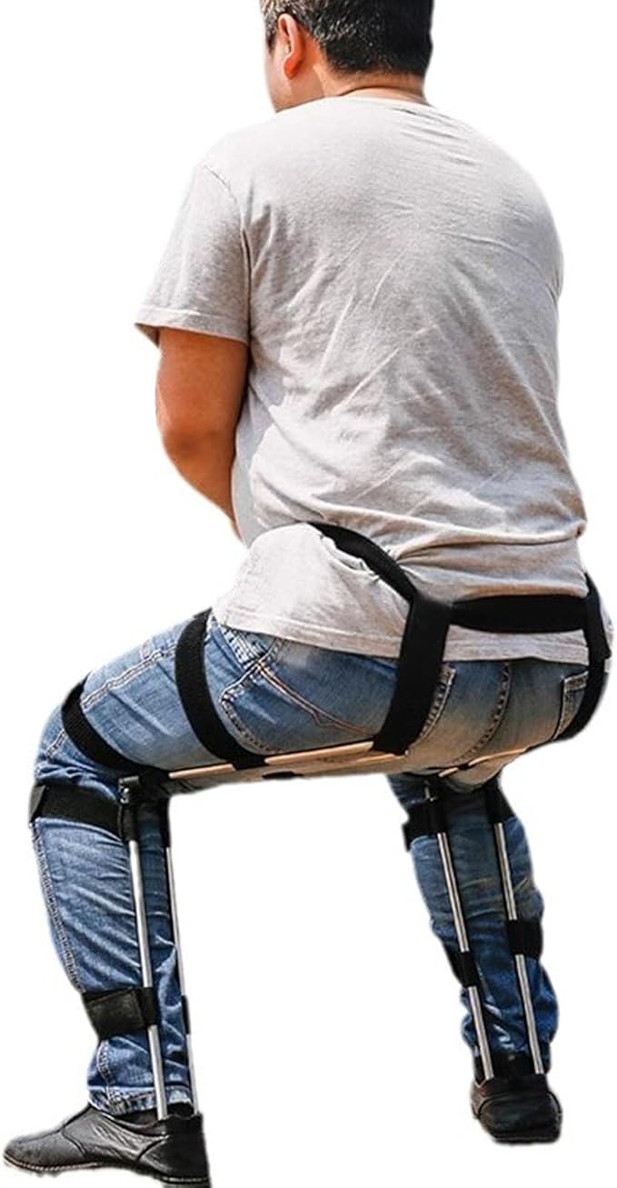 Adjustable Chairless Wearable Invisible ChairPortable Invisible Seat Leg Brace Support Chair Pants4 Sizes to Choose fromfor Fishing and People Standing for Long Periods of Time(Size:L)