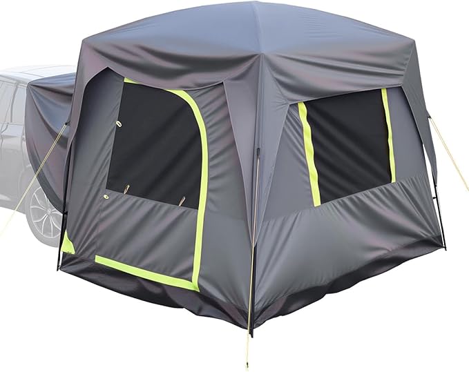 VEVOR SUV and Pickup Truck Camping Tents Waterproof Double Layer Design with Carry Bag Accommodates 2-9 Persons for Outdoor Activities