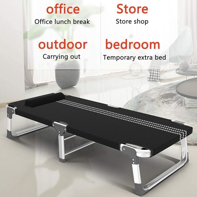 Chaise zéro gravité Portable inclinable pliante lit pliant Bureau économique lit Simple inclinable à la Maison Pause déjeuner sieste artefact lit Simple lit de