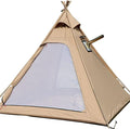 WINTENT Waterproof Cotton Canvas Teepee Tent with Stove Hole for 2-3 Persons