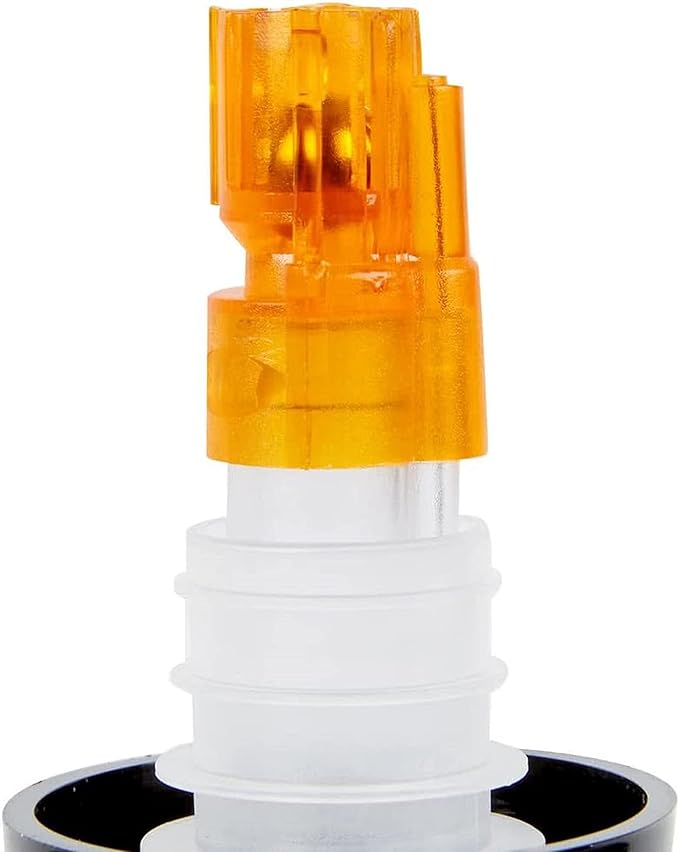 TrueCraftware- 1/2 oz Measured Liquor Pourer with Orange Tail &amp Black Collar Acrylonitrile- Cocktail Shot Dispenser Liquor Bottle Pourers Alcohol Liquor Pourers Bar Bartender Accessories