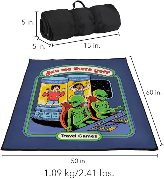 LOGOVISION Steven Rhodes are We There Yet Outdoor Blanket for Picnic Beach Camping Park Tailgate 50x60