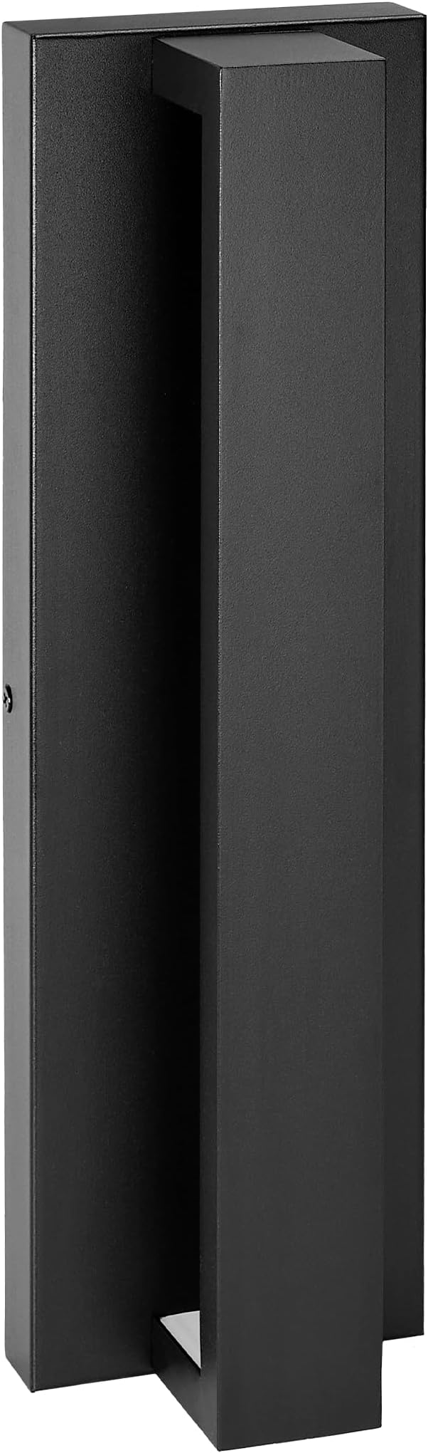 Maxxima LED Porch Lantern Outdoor Wall Light Linear Black Sconce with Vertical Bar 300 Lumens 5 CCT 2700K/3000K/3500K/4000K/5000K Modern Exterior Flush Mount Patio Lighting