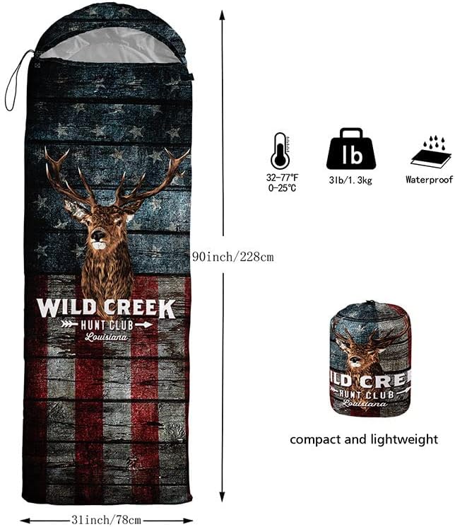 Sleeping Bag for Kids AdultsBrown Giraffe Fur Pattern-Lightweight Warm Portable Outdoor Indoor-Waterproof Cold Weather Resistant Sleeping Bag for Camping Hiking