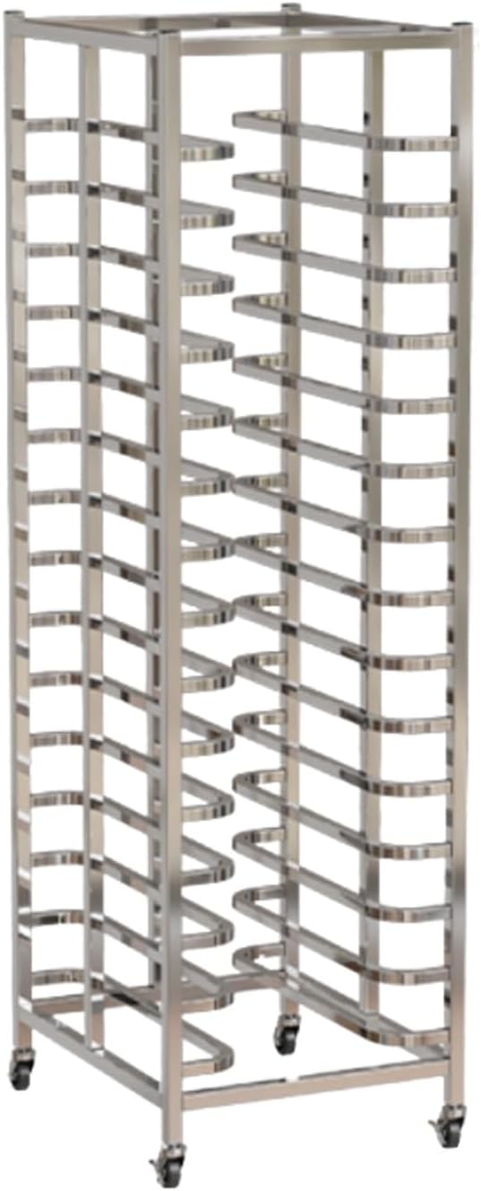 Quick Rack for Baking Pans15-Tier Heavy Duty Bread Pan Rack with Wheels - Commercial Stainless Steel Baking Speed Rack for Bakeries Restaurants and Catering Needs