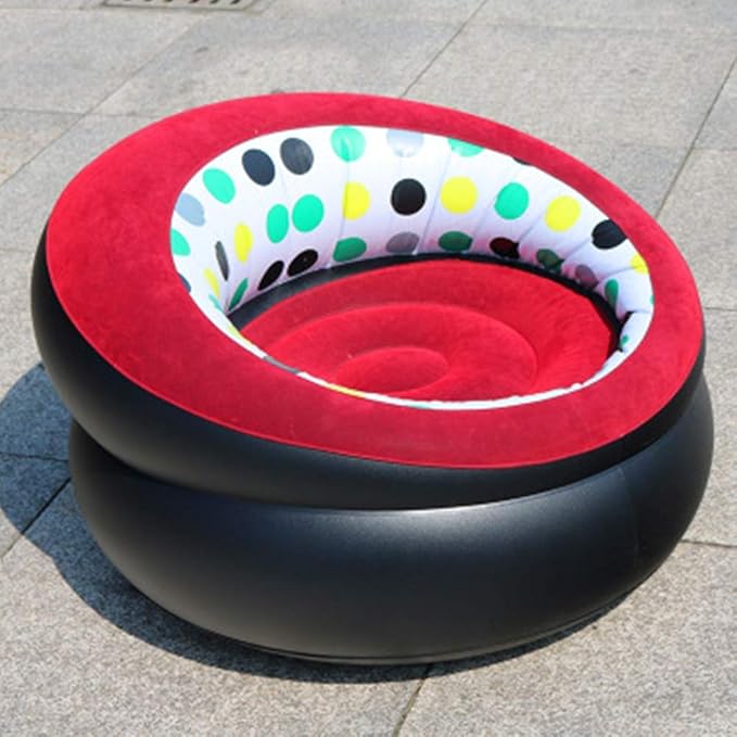 Inflatable Chair Sofa Blow Up Seat Gaming Lounger Indoor Outdoor Camping Garden Single