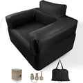 Inflatable Chair for Camping Portable Inflatable Couch Blow Up Couch with Built in Pump Slouch Couch Inflatable Sofa Air Sofa for Outdoor Glamping Backyard Patio Home Use Travel Waterproof