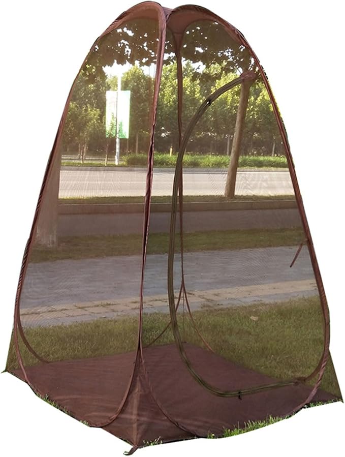 Tents for Camping Quick Open Steel Wire Meshes Tent Portable Folding Tent Single Person Outdoor Camping Meditations Tents