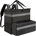 Breathable Insulated Food Carrier Bag Adjustable Shoulder Straps Removable Dividers Insulated Pizza Pack