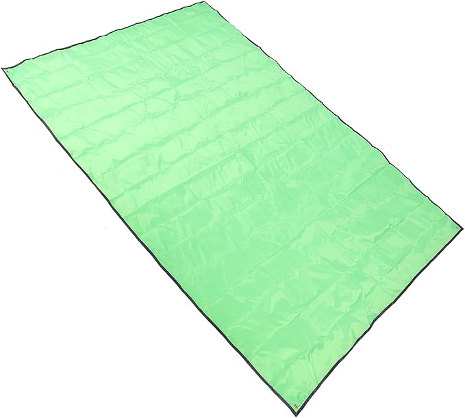 Camping Tent Tarp Water Proof Beach Mat Tent Floor Saver Oxford Cloth Picnic Blanket Sunshade for Outdoor Camping Beach Picnic Family Gathering 240x220cm with Storage Bag (Grass Green)