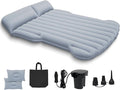 SUV Air Mattress Car Air Mattress Compatible with Tesla Model Y Camping Bed for Car Backseat Inflatable Sleeping Pad with Pump Truck Jeep Travel Bed for Camping Road Trip (Grey)