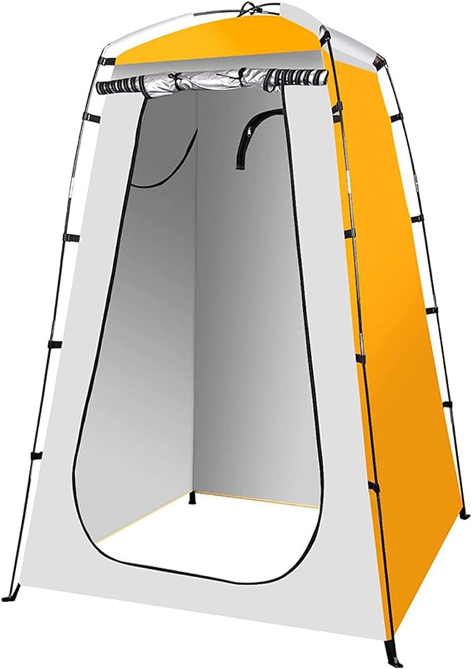 Pop-Up Changing Tent 190T 47x47x75 Changing Tent with Window &amp Door Camping Supplies with Windproof Rope &amp Peg Water &amp Sun Proof for Outdoor