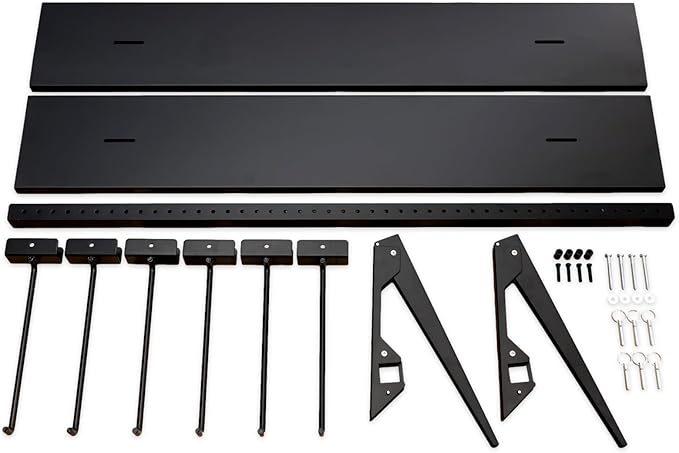 StoreYourBoard Chair Storage Rack with Storage Shelf – Folding Chair Rack for Home &amp Garage Organization Chair Hangers for Folding Beach Patio &amp Camping Chairs Heavy Duty Steel Holds 300