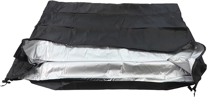 Transparent PVC Mesh Storage Cover for 48x18x72 Inch Racks Water Resistant Shelving Unit Protector with 3-Way Zipper See-Through Design for Outdoor Storage Rack Black