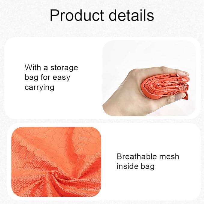 Emergency Sleeping Bag | Weatherproof &amp Windproof for Camping/Hiking/Survival | Lightweight 5.5oz Nylon with Reflective Strips | Compact 155g for Outdoor Adventures