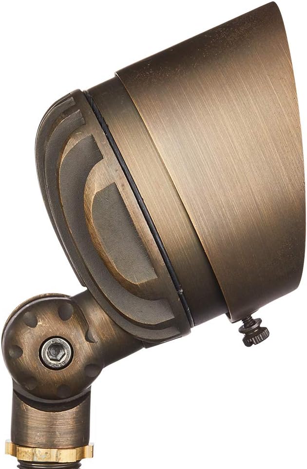 VOLT G4 Infiniti 12V Cast Brass (Bronze) LED Outdoor Spotlight 500 Lumens 2700K Warm White for Low Voltage Landscape Lighting