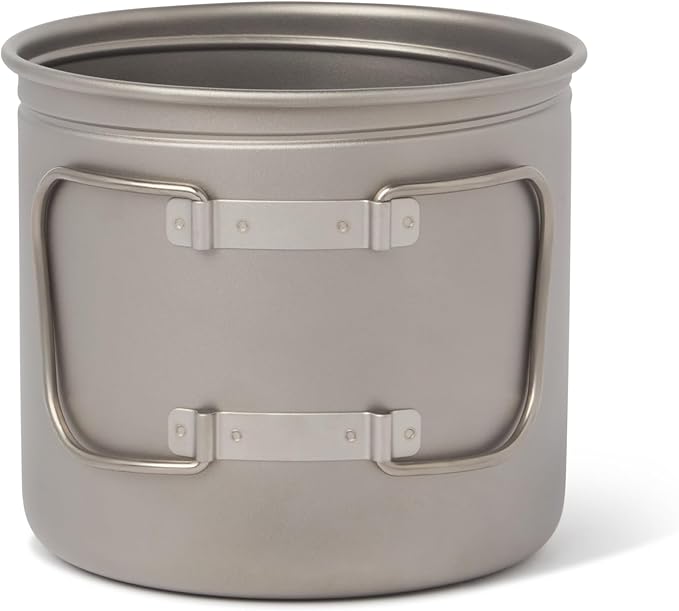 Vargo Titanium BOT Series | BOT XL | Ultralight Water Bottle Cooking Pot 1.1L (37 oz) | Weights: 5.5 oz (156g) | Water-tight Lid Backpacking Camping