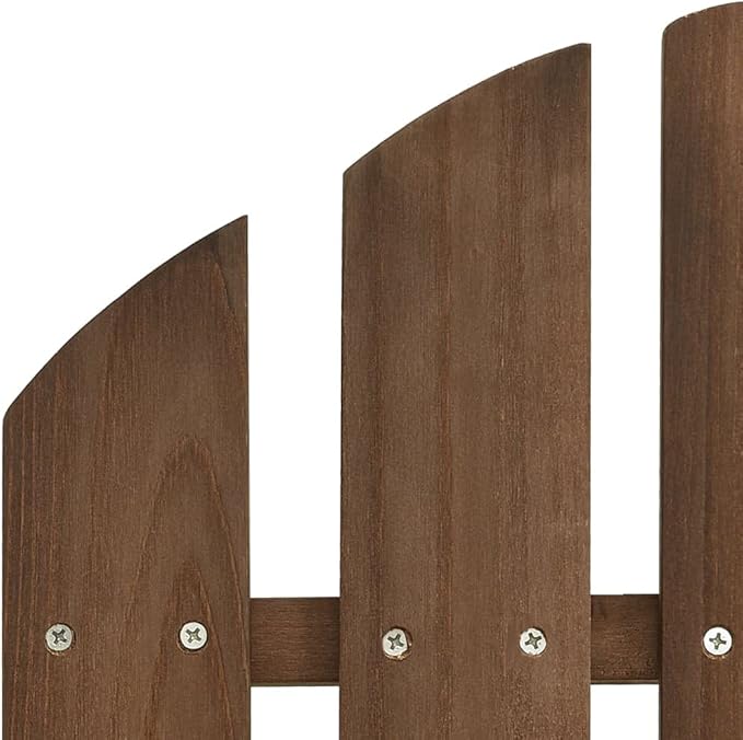 Black Dining Chairs Dining Chairs Chairs for Dining Table Dining chair2-Seater Patio Adirondack Chair Solid Wood Fir BrownSuitable for Gardens courtyards